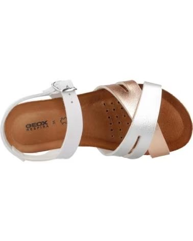 GEOX Sandalias Chilene Blanco-Rosa en blanco para ninas BLANCO