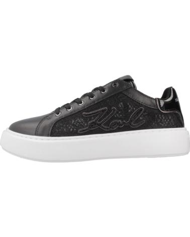 Sportivo per Donna KARL LAGERFELD ZAPATILLAS MUJER MODELO KUP AUTOGRAPH LACE LO COLOR NEGRO 40 400 BLACK