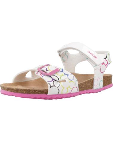 Sandali per Bambina GEOX SANDALIAS NINA MODELO J ADRIEL GIRL COLOR BLANCO C0653