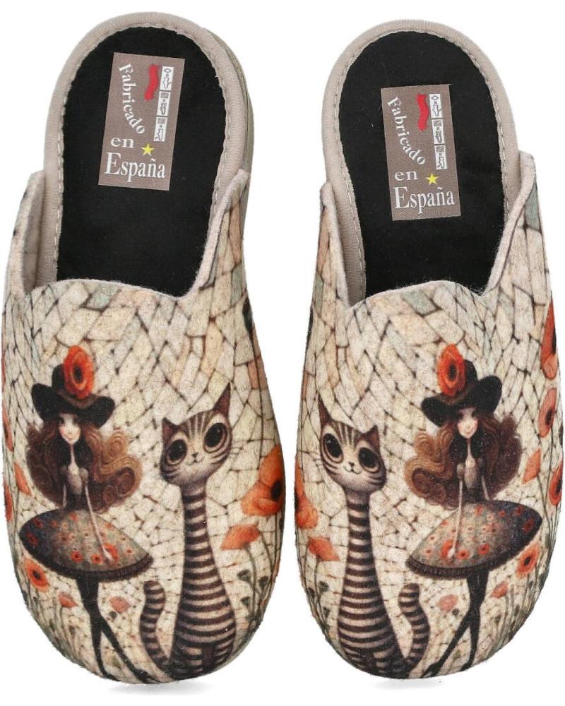 L&R SHOES ZAPATILLAS DE CASA LR SHOES EN PARA MUJER BEIGE