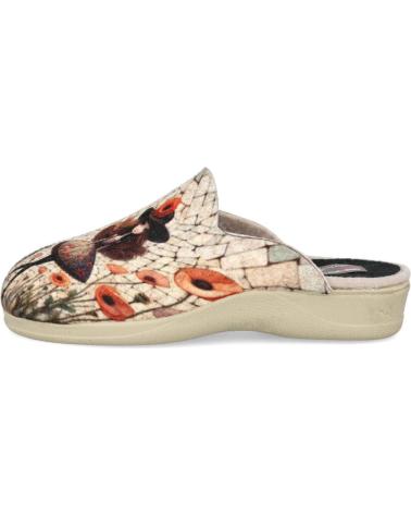 Pantufas de Mulher L&R SHOES LR SHOES 400-FIELTRO ZAPATILLAS DE CASA PARA MUJER BEIGE