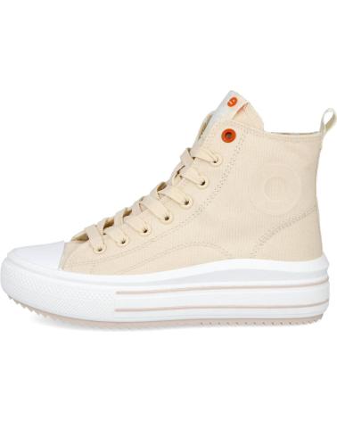 Sportivo per Donna REFRESH 172722 ZAPATILLAS ALTAS DE LONA PARA MUJER BEIGE