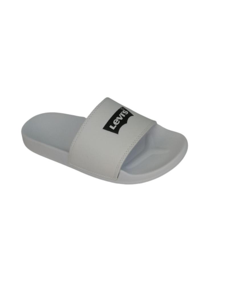 LEVIS FLIP-FLOPS 37545-0037 JUNE BATWING S WHITE REGULAR WHITE