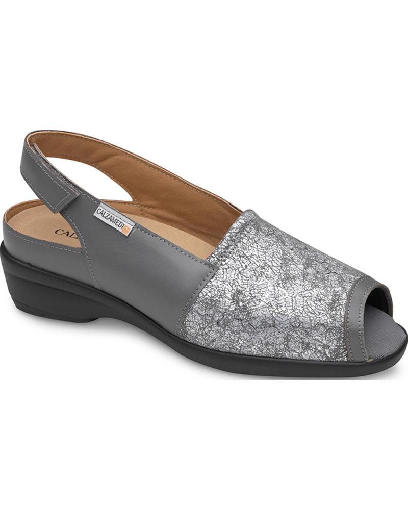 Sandalias de Mujer CALZAMEDI SANDALIAS ORTOPEDICAS 0785 PLANTILLAS GRIS