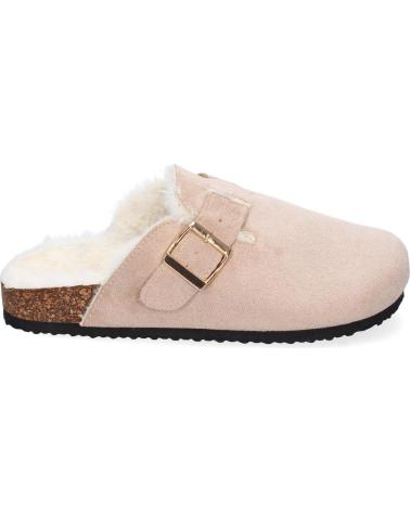 Scarpe per Donna PUNTOSALAO ZUECOS PLANOS CON PELOS PARA MUJER COLOR BEIGE 2780 VARIOS COLORES