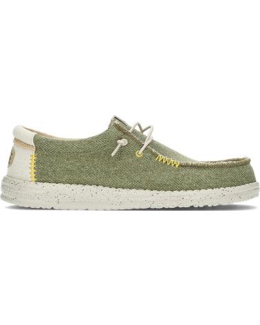 Mocassins pour Homme HEY DUDE MOCASINES DUDE WALLY COASTLINE JUTE OLIVE