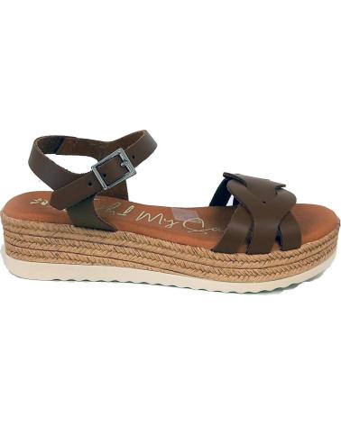 Sandalias de Mujer OH MY SANDALS - SANDALIA CUNA BAJA 5424 - ROBLE