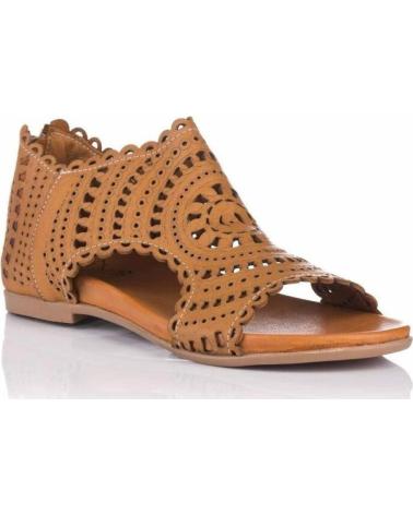 Sandali per Donna TOP3 SANDALIA ABOTINADA LASER CUERO MARRóN