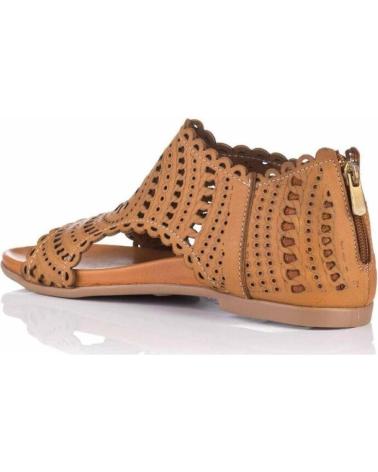 Sandali per Donna TOP3 SANDALIA ABOTINADA LASER CUERO MARRóN