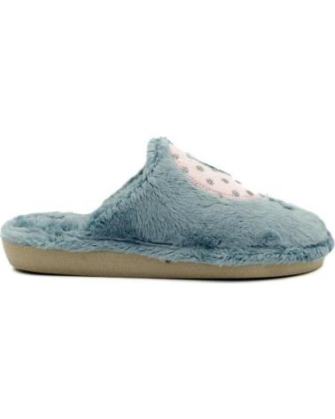 Pantofole per Donna CABRERA - ZAPATILLA CASA ESPECIAL PARQUET MOD 2445 MONT-BLANC - MENT MENTA AZULADA