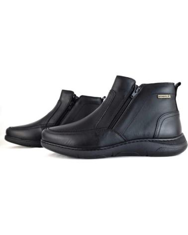 Botins de Homem ZEN - BOTIN HOMBRE DE PIEL COLOR IMPERMEABLE NEGRO