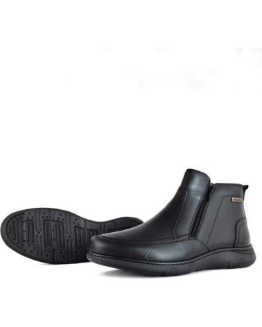 Botins de Homem ZEN - BOTIN HOMBRE DE PIEL COLOR IMPERMEABLE NEGRO