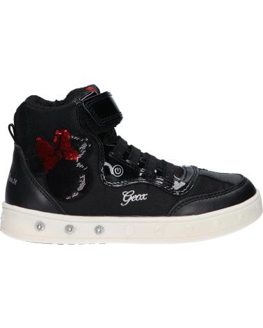 girl boots GEOX J158WJ 011AJ J SKYLIN GIRL C0048 BLACK-RED