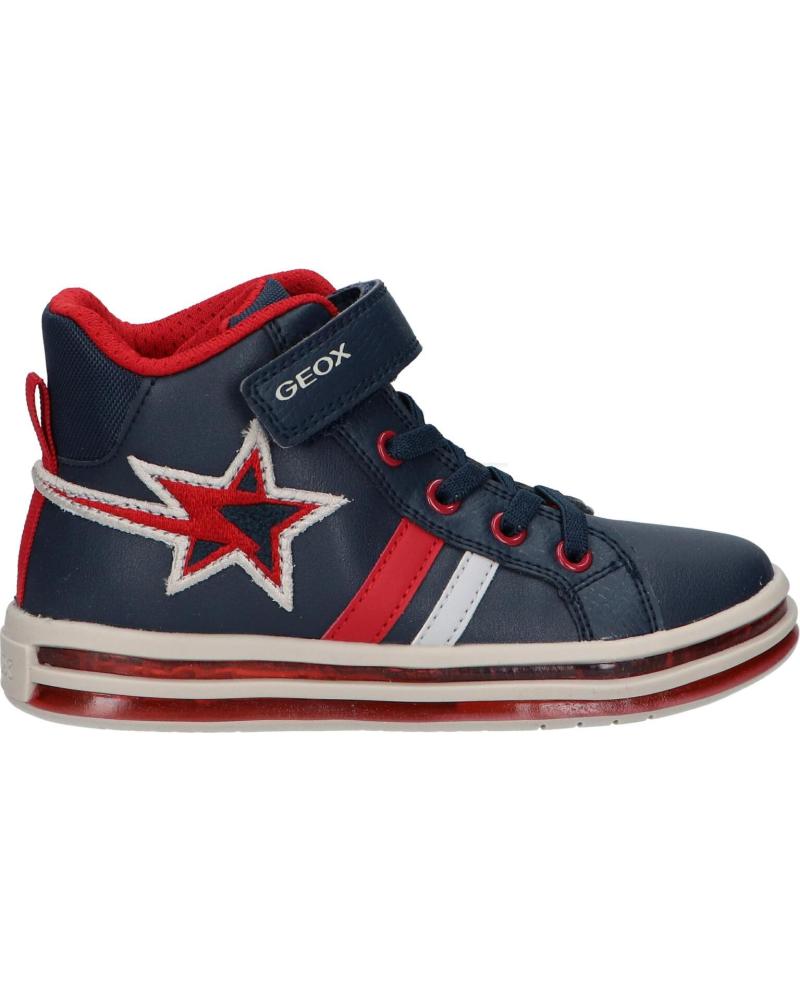 Bottes pour Garçon GEOX J26FGB 054FU J PAWNEE BOY C0735 NAVY-RED