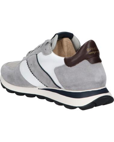 Sportif pour Homme GEOX U2612A 02285 U SPHERICA VSERIES C1303 LT GREY-WHITE