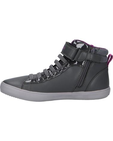 girl Trainers GEOX J164NA 00454 J GISLI GIRL C9F8B DK GREY-CYCLAMEN