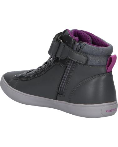 girl Trainers GEOX J164NA 00454 J GISLI GIRL C9F8B DK GREY-CYCLAMEN