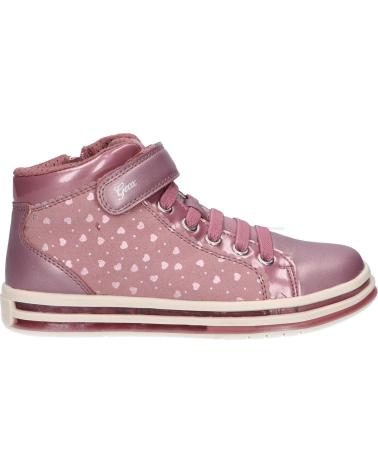 Woman and girl Trainers GEOX J16EVA 0DHAJ J PAWNEE GIRL C8006 DK PINK