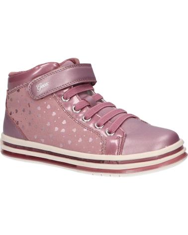 Woman and girl Trainers GEOX J16EVA 0DHAJ J PAWNEE GIRL C8006 DK PINK