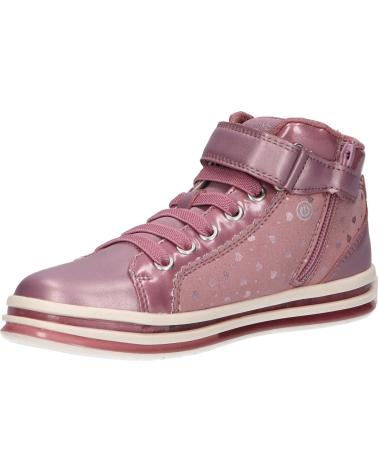 Woman and girl Trainers GEOX J16EVA 0DHAJ J PAWNEE GIRL C8006 DK PINK