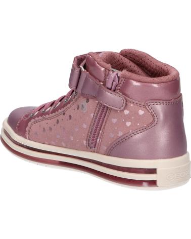 Woman and girl Trainers GEOX J16EVA 0DHAJ J PAWNEE GIRL C8006 DK PINK
