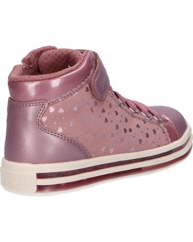 Woman and girl Trainers GEOX J16EVA 0DHAJ J PAWNEE GIRL C8006 DK PINK