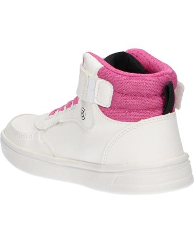 girl Trainers GEOX J264MC 0BCEW J DJROCK GIRL C0563 WHITE-FUCHSIA