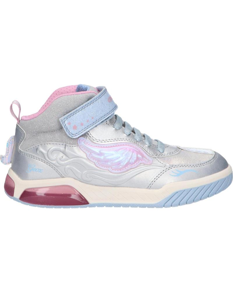 Sneaker für Mädchen GEOX J26ASA 0NFEW J INEK GIRL C1294 SILVER-SKY