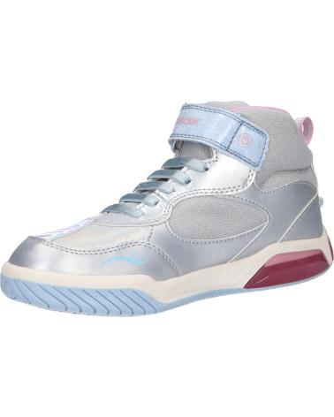 Sneaker für Mädchen GEOX J26ASA 0NFEW J INEK GIRL C1294 SILVER-SKY