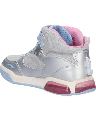 Sneaker für Mädchen GEOX J26ASA 0NFEW J INEK GIRL C1294 SILVER-SKY