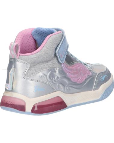 Sneaker für Mädchen GEOX J26ASA 0NFEW J INEK GIRL C1294 SILVER-SKY