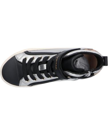 Sneaker für Damen und Mädchen GEOX J944GM 0NFDH J KALISPERA GIRL C0474 SILVER-BLACK