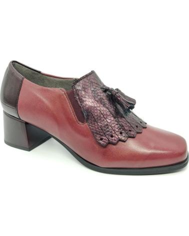 Halbschuhe für Damen PITILLOS MOCASIN 5413 BURDEOS ROJO