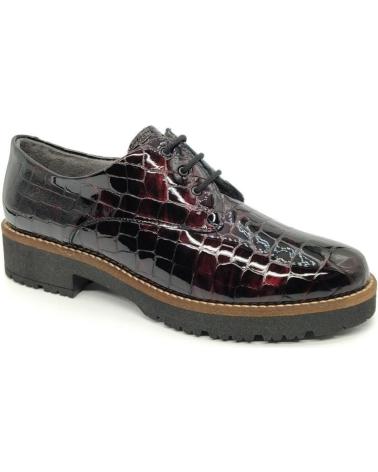 Woman shoes PITILLOS ZAPATO DE CORDONES 10081 BURDEOS ROJO