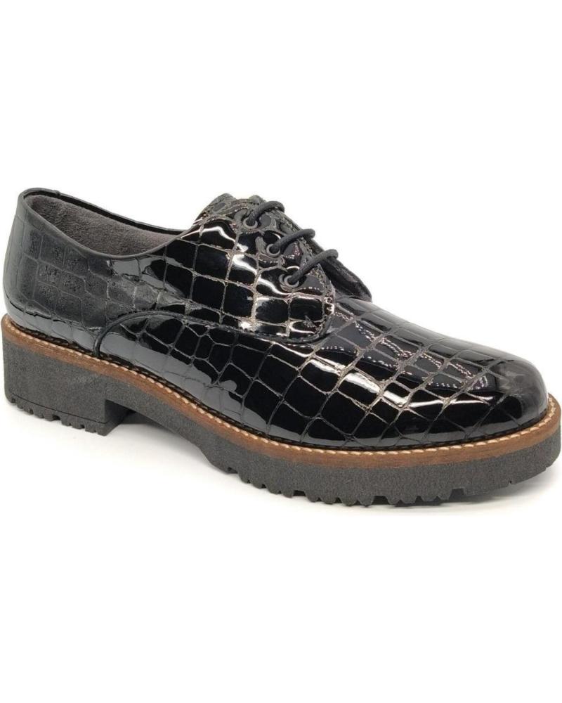 Woman shoes PITILLOS ZAPATO DE CORDONES 10081 NEGRO NEGRO