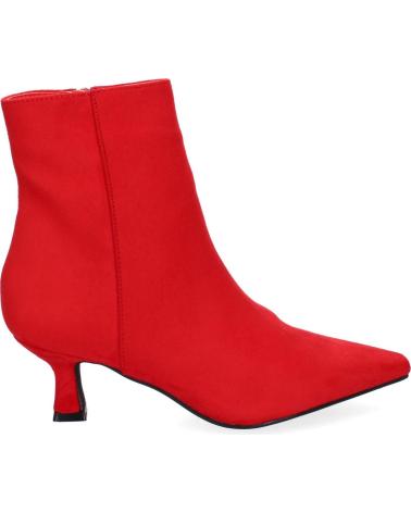 Botines de Mujer PUNTOSALAO BOTINES DE TACON MEDIO PUNTA FINA COMODOS MUJER COLOR ROJO A VARIOS COLORES