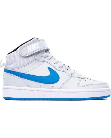 Esportes  de Menino NIKE ZAPATILLAS COURT BOROUGH MID 2 GS -BLANCO PLATINO-AZUL