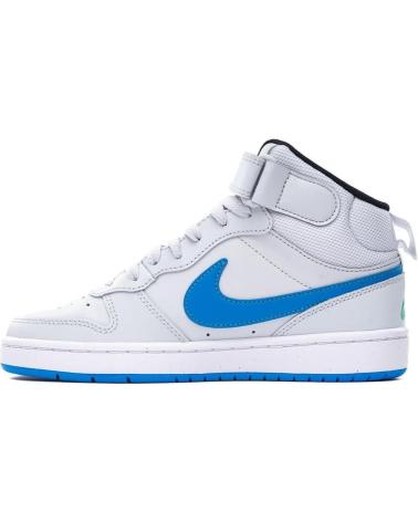 Esportes  de Menino NIKE ZAPATILLAS COURT BOROUGH MID 2 GS -BLANCO PLATINO-AZUL