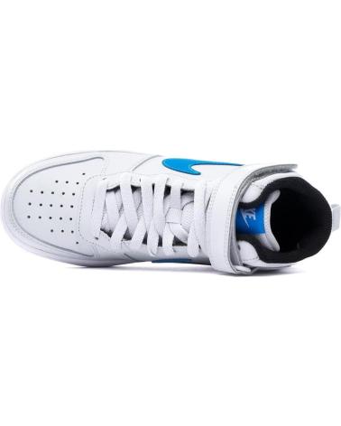 Esportes  de Menino NIKE ZAPATILLAS COURT BOROUGH MID 2 GS -BLANCO PLATINO-AZUL