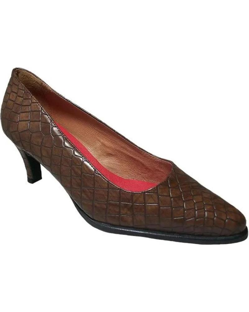 Shuhe ferse für Damen CALZADOS ALMENA LANDLADY - ZAPATO CORTE SALON PIEL COCO CAFé