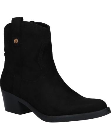 Botas de Mujer xti BOTIN TACON BAJO PARA MUJER 142039 NEGRO