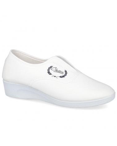Woman House slipers l&r shoes 7000 ZAPATILLAS LONA MUJER BLANCO