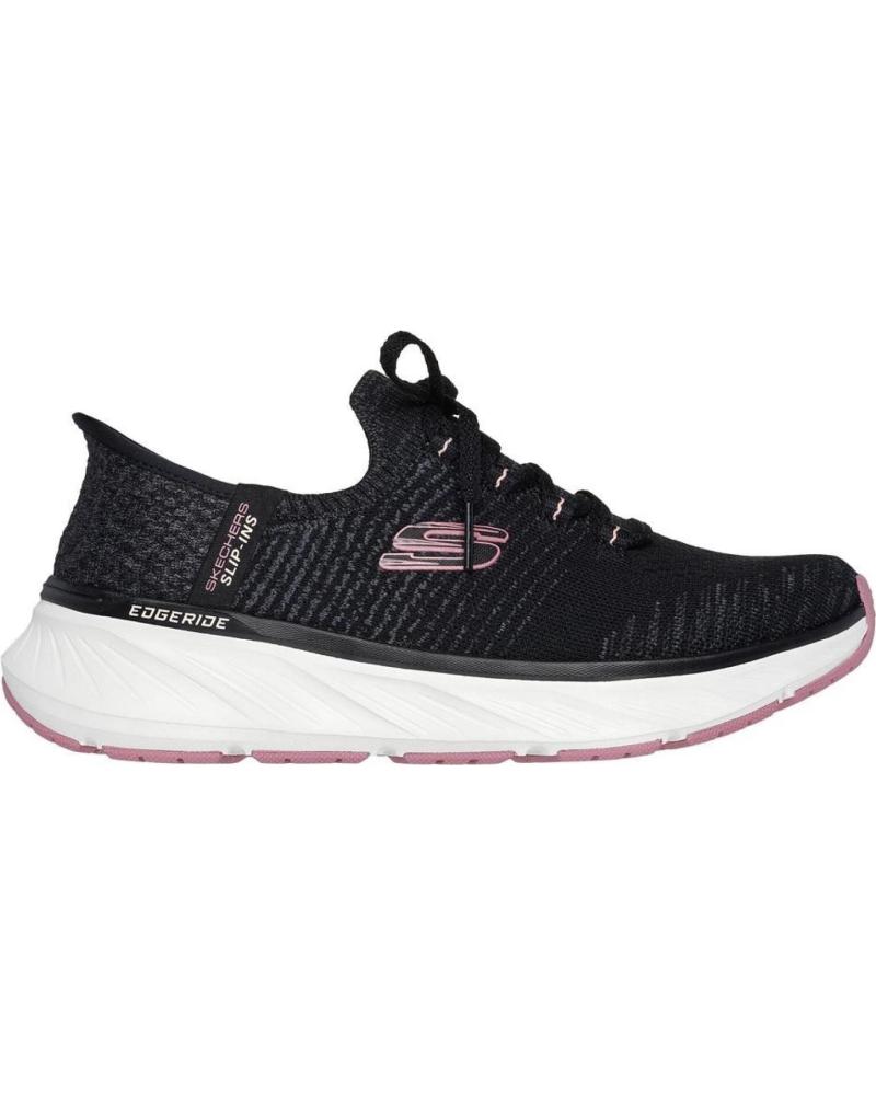 Sportivo per Donna SKECHERS SLIP-INS EDGERIDE IMPRESSION NEGRA NEGRO