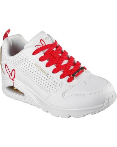 Sportivo per Donna SKECHERS UNO AIR LONE HEARTED BLANCA BLANCO