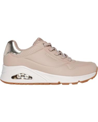 Sportif pour Femme SKECHERS UNO AIR SHIMMER AWAY NUDE BEIG