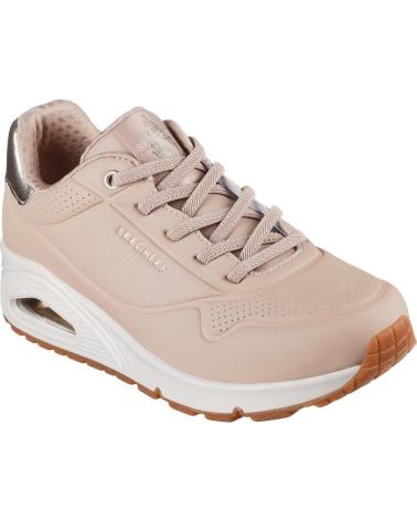 Sportif pour Femme SKECHERS UNO AIR SHIMMER AWAY NUDE BEIG