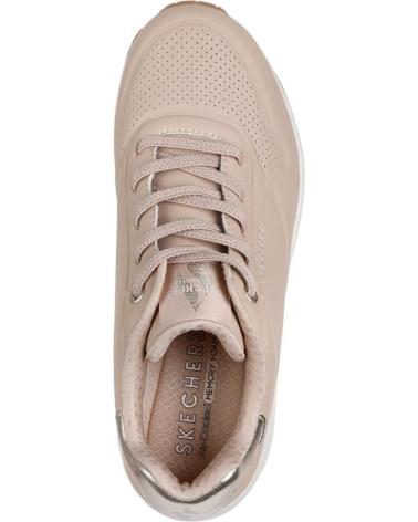 Sportif pour Femme SKECHERS UNO AIR SHIMMER AWAY NUDE BEIG
