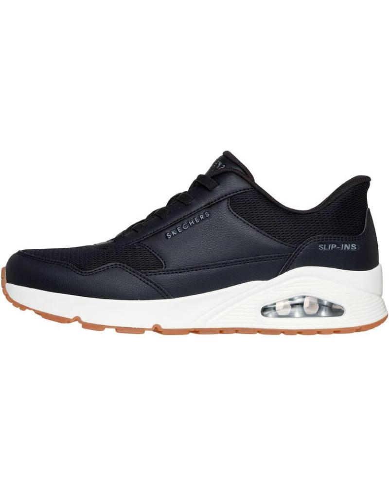 SKECHERS SLIP-INS UNO-BANKSIA 183022-BLK BLACK NEGRO