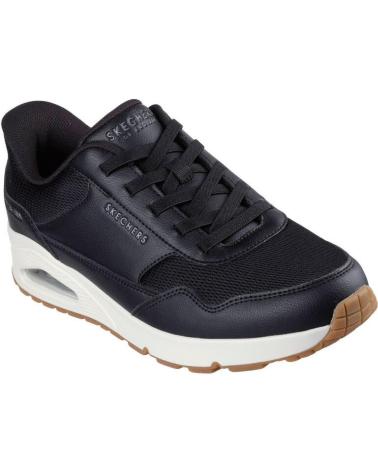 SKECHERS SLIP-INS UNO-BANKSIA 183022-BLK BLACK NEGRO