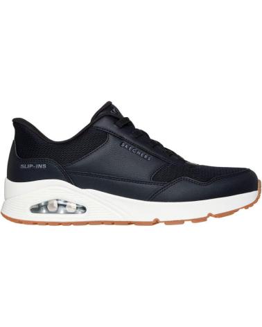 SKECHERS SLIP-INS UNO-BANKSIA 183022-BLK BLACK NEGRO